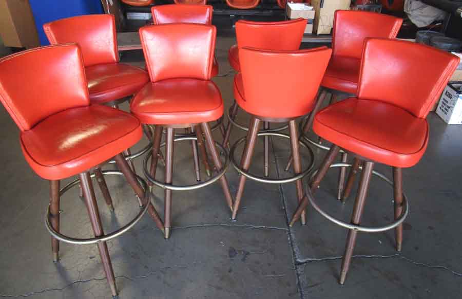 ORANGE BAR STOOLS in BAR > STOOLS