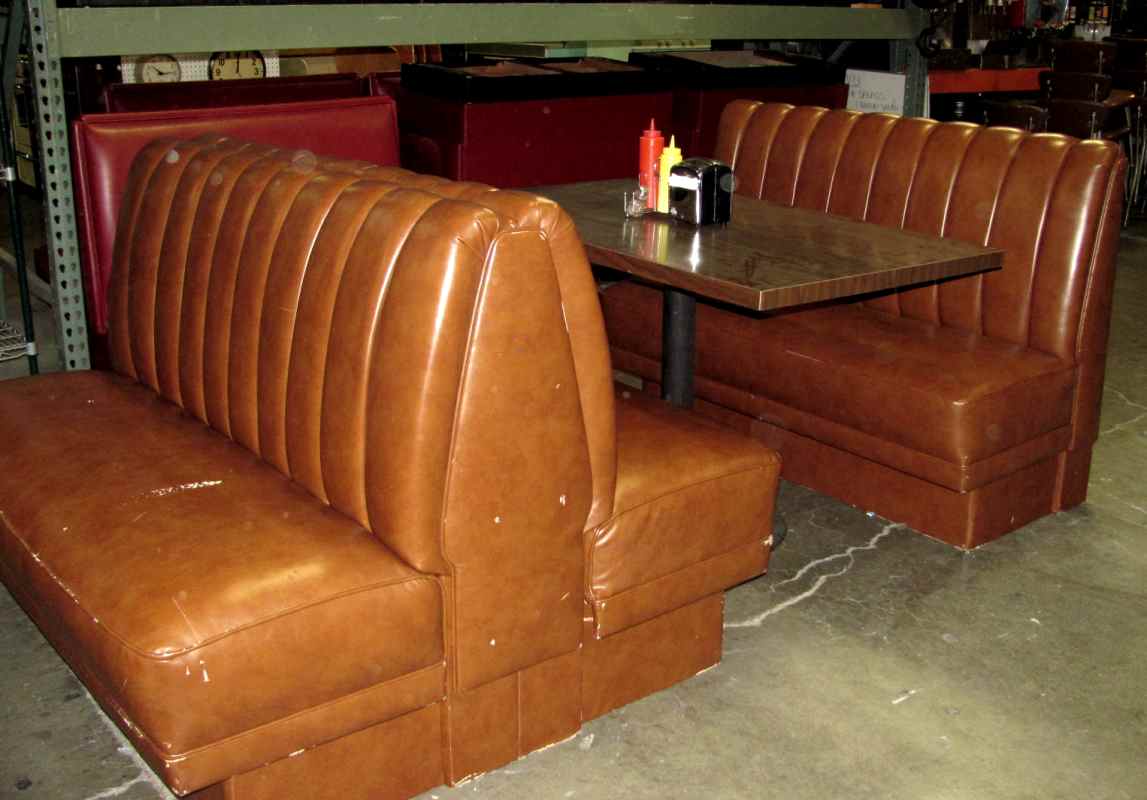 LIGHT BROWN DINER BOOTHS in DINER/RESTAURANT > BOOTHS