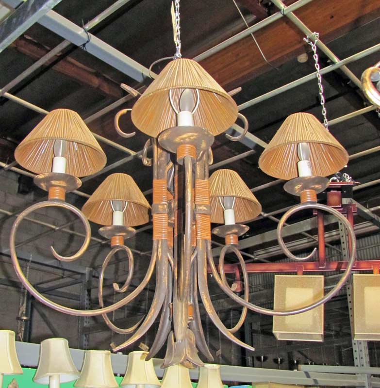 tiki chandelier