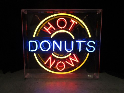 donut light up sign